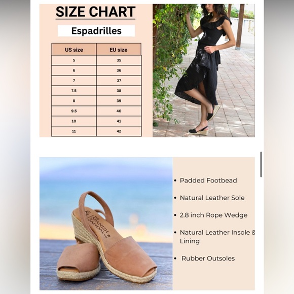 Pons ‘The Spanish Sandal Co’ Taupe-Colored Twine Wedge Espadrilles - Picture 11 of 11